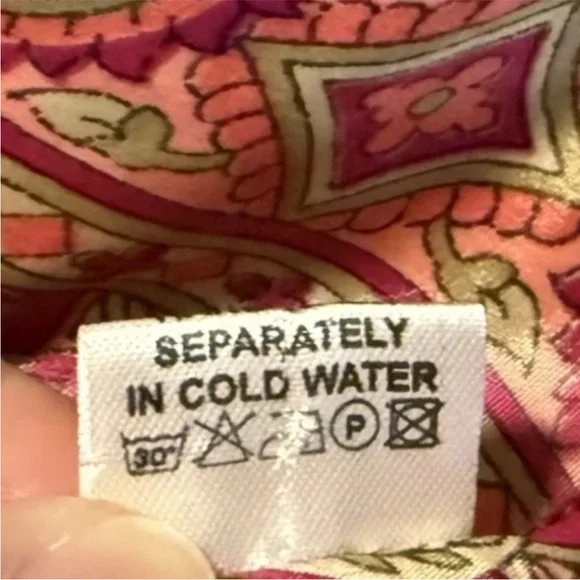 SOLD Vibrant Boho Tie Blouse Size XL Top Flutter Sleeves Paisley Floral Silk - Picture 8 of 8